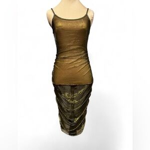 I.AM.GIA Metallic Sheer Dress